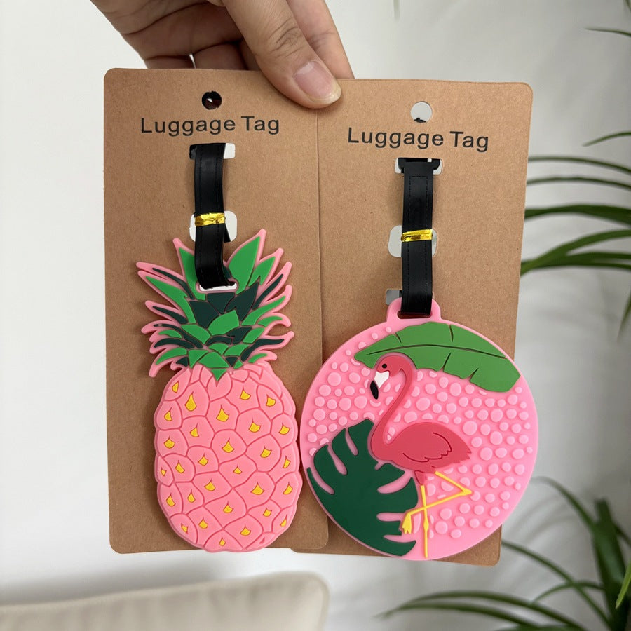 Pineapple-Themed Silicone Luggage Tag Kalsten