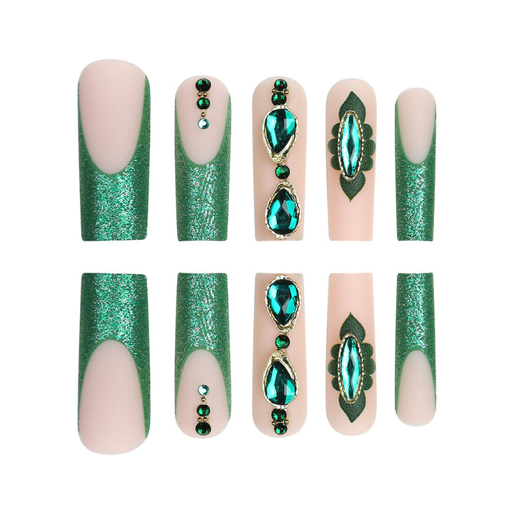 Decorative Floral Press-On Nail Art Set Kalsten