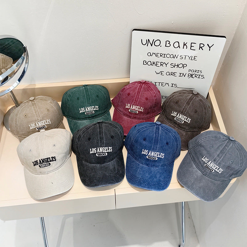 Women's Vintage-Inspired Fabric Baseball Cap Kalsten