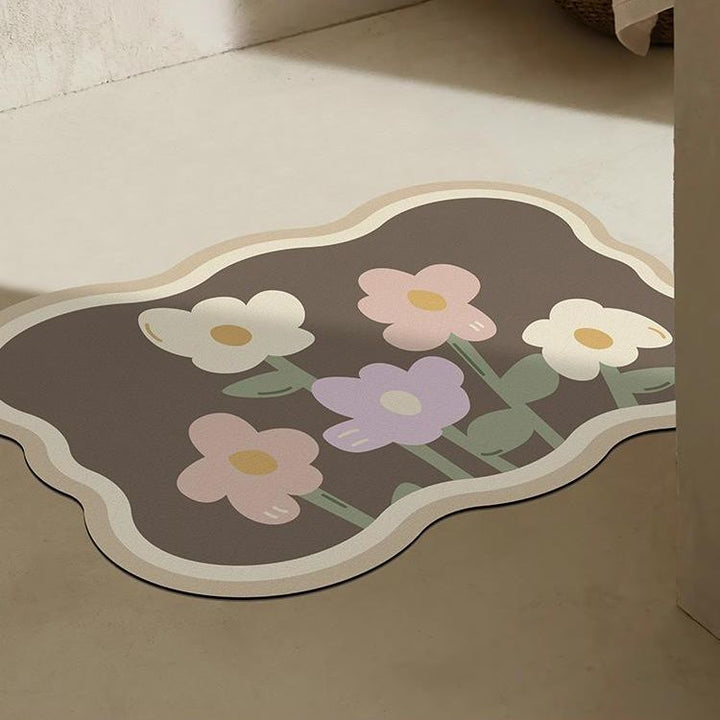 Floral Decorative Area Mat