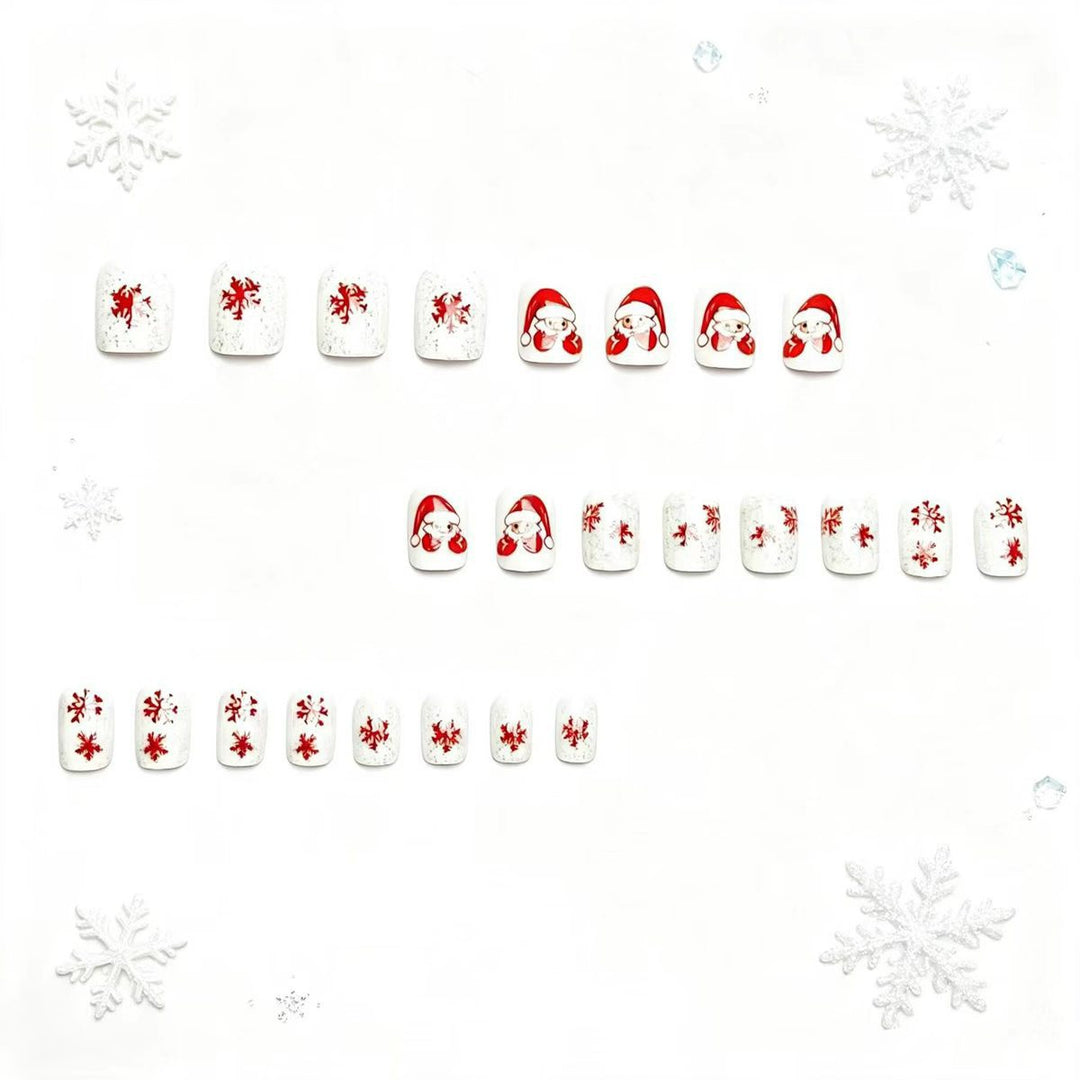 Artificial nails with festive Christmas design Kalsten