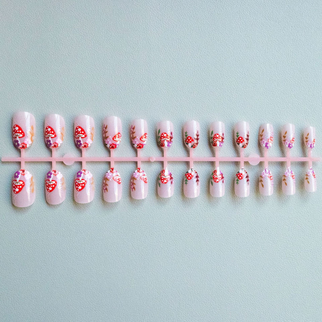 Whimsical Mushroom Nail Art Kit