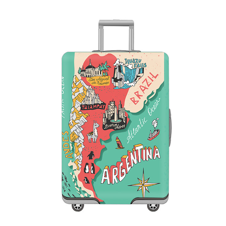 Cartoon Cat Design Hard Shell Luggage Kalsten