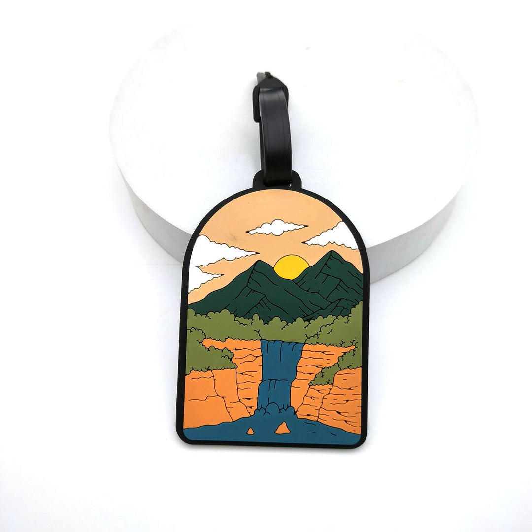 illustrated scenic silicone luggage tag Kalsten