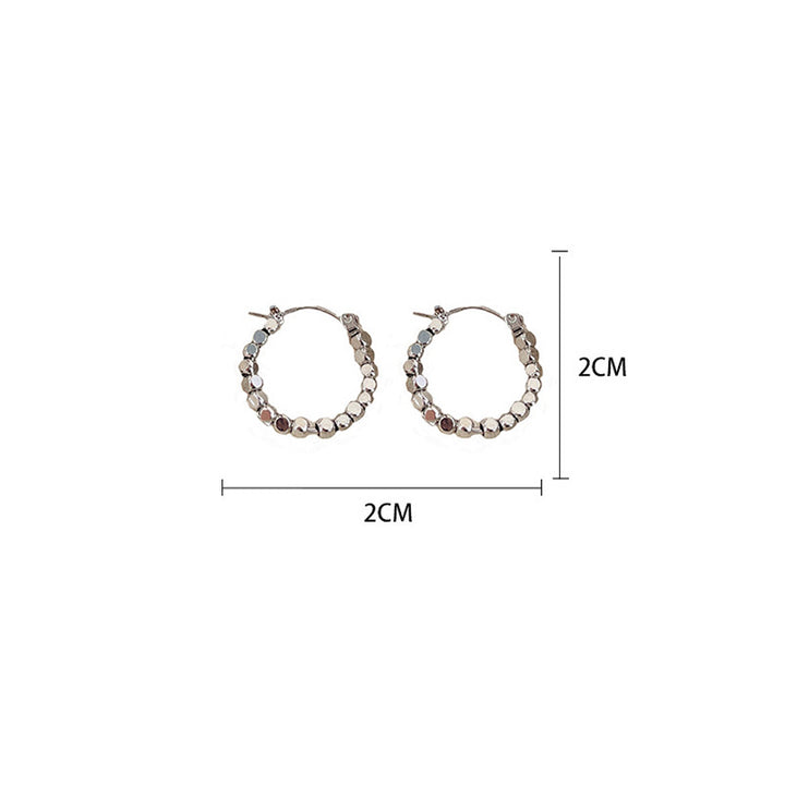 Elegant Hoop Earrings with Sparkling Crystals Kalsten