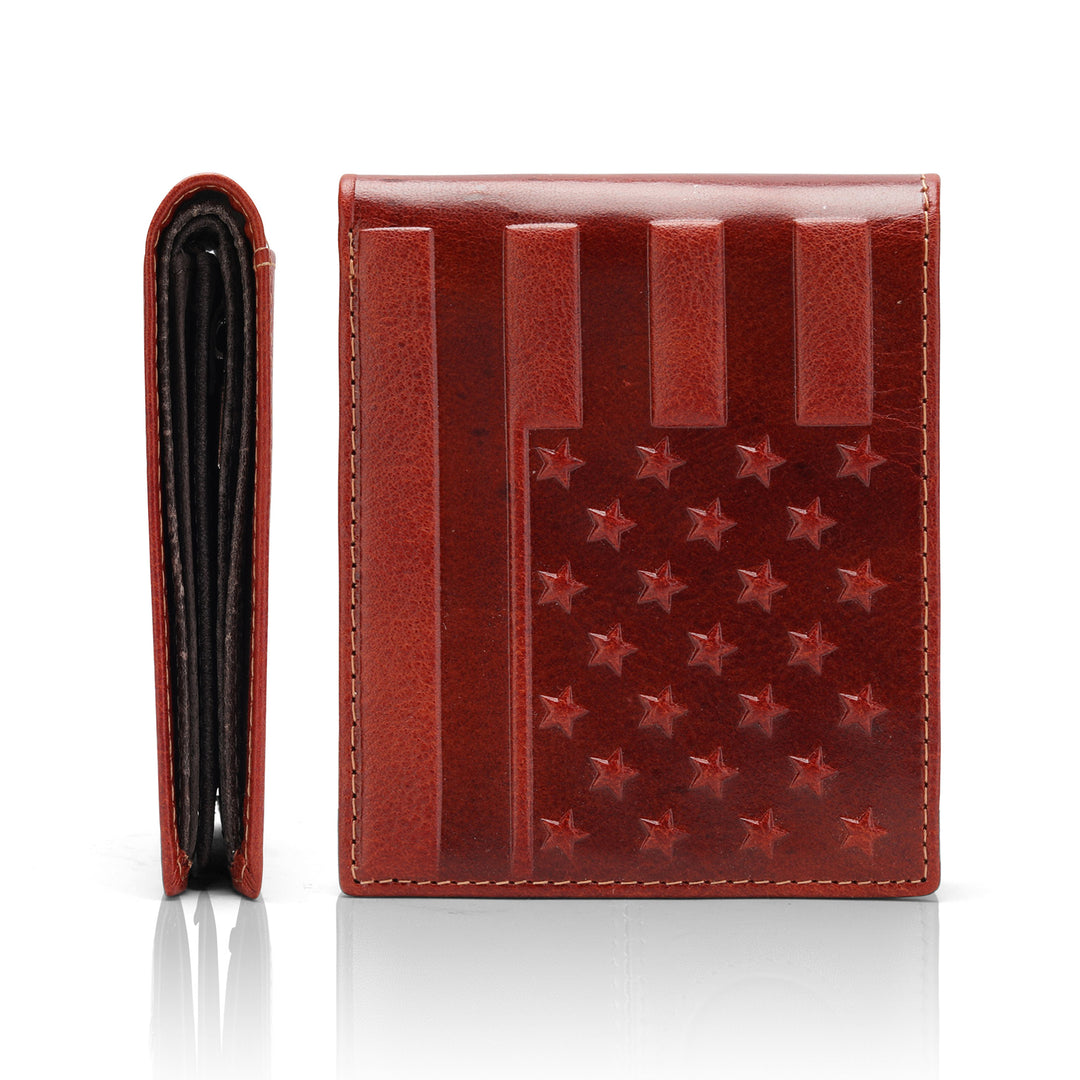Vintage Embossed Leather Wallet Kalsten
