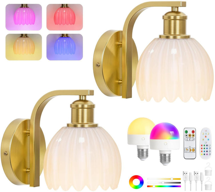 Color-Changing LED Wall Sconce