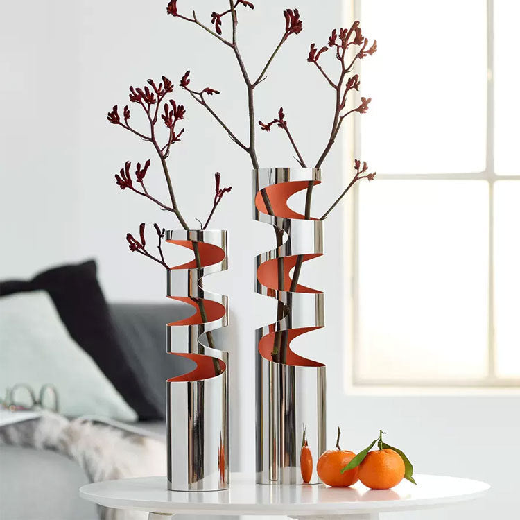 Contemporary Spiral Decorative Centerpiece
