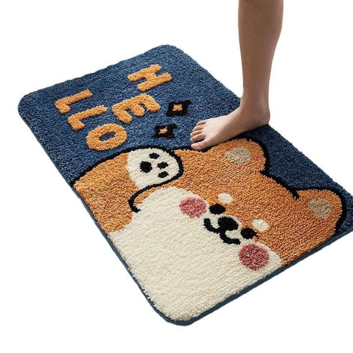 Cute Dog-Themed Bath Mat Kalsten