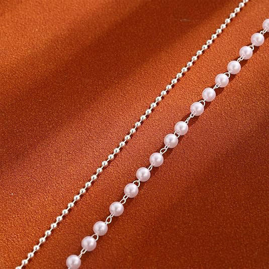 Double Strand Crystal Beaded Anklet Kalsten