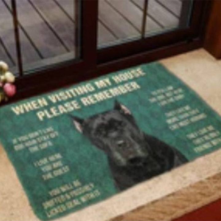 Fun Dog-Themed Door Mat Kalsten