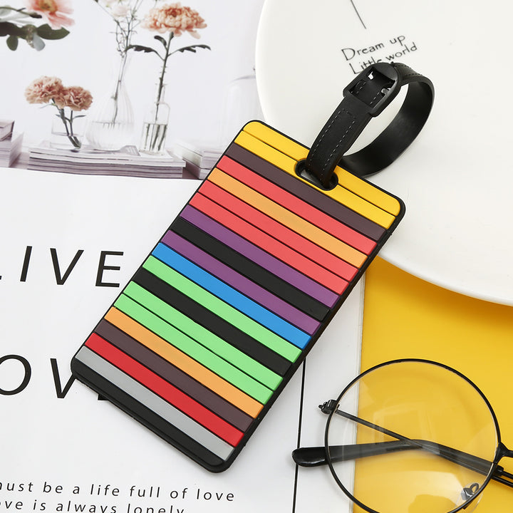 Unisex Luggage Tag with Modern Geometric Design Kalsten