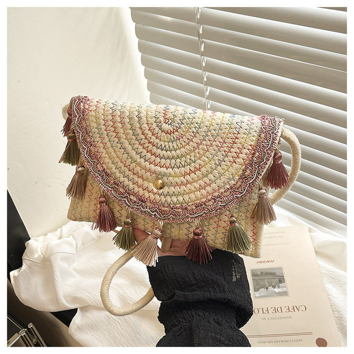 Bohemian Woven Clutch Bag Kalsten