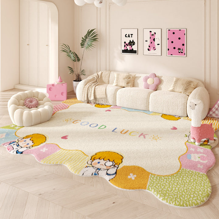 Playful Cat-Themed Area Rug