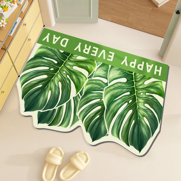 Inspirational Monstera Leaf Doormat