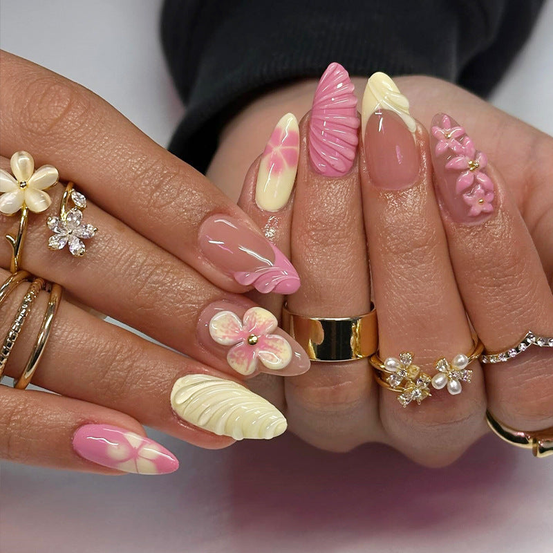 Elegant Heart-Designed Press-On Nail Tips Kalsten