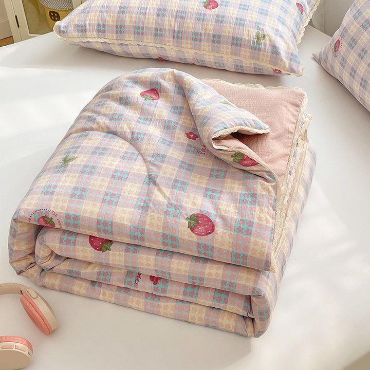 Ladies comfort duvet with delicate floral pattern and high-quality filling Kalsten