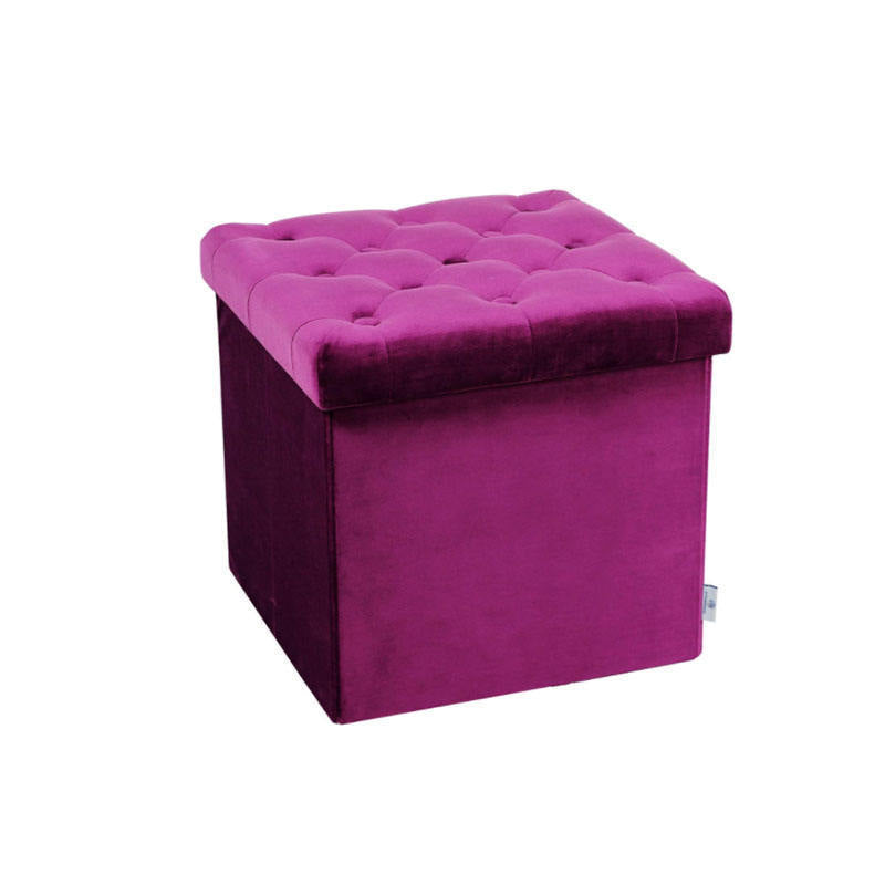 Stylish Velvet Storage Ottoman Kalsten