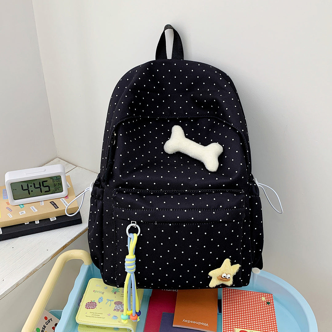 Cute Polka Dot Graphic Backpack Kalsten