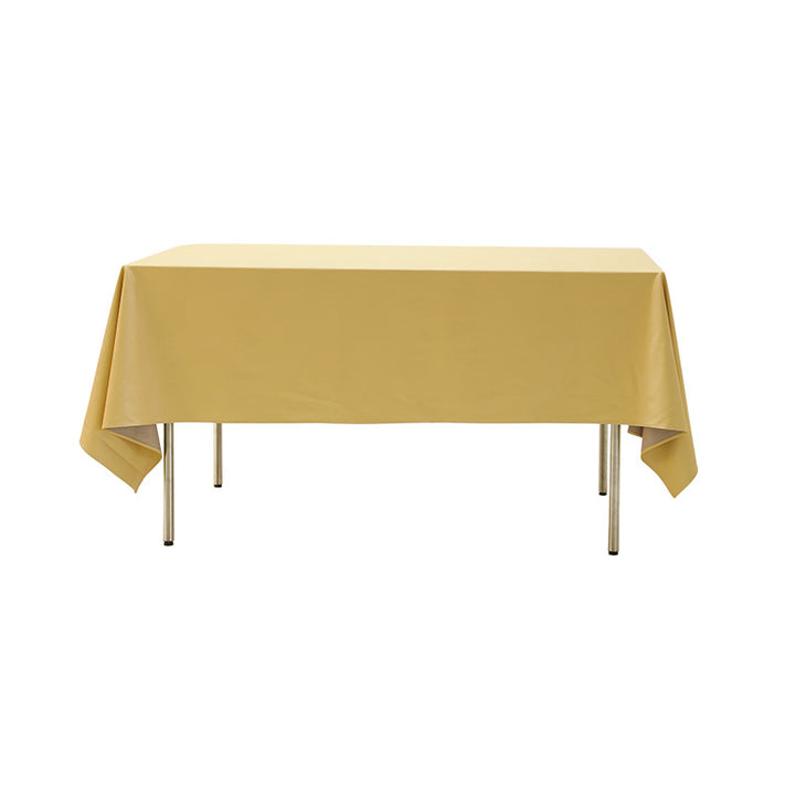 Easy-care rectangular tablecloth made of cotton-polyester with water-repellent coating