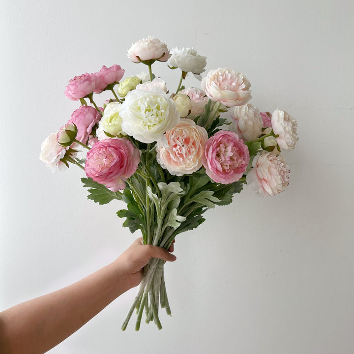 Realistic Faux Ranunculus Stem