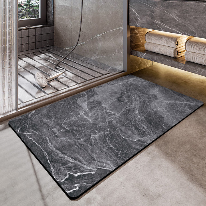 Marble Pattern Bath Mat Kalsten