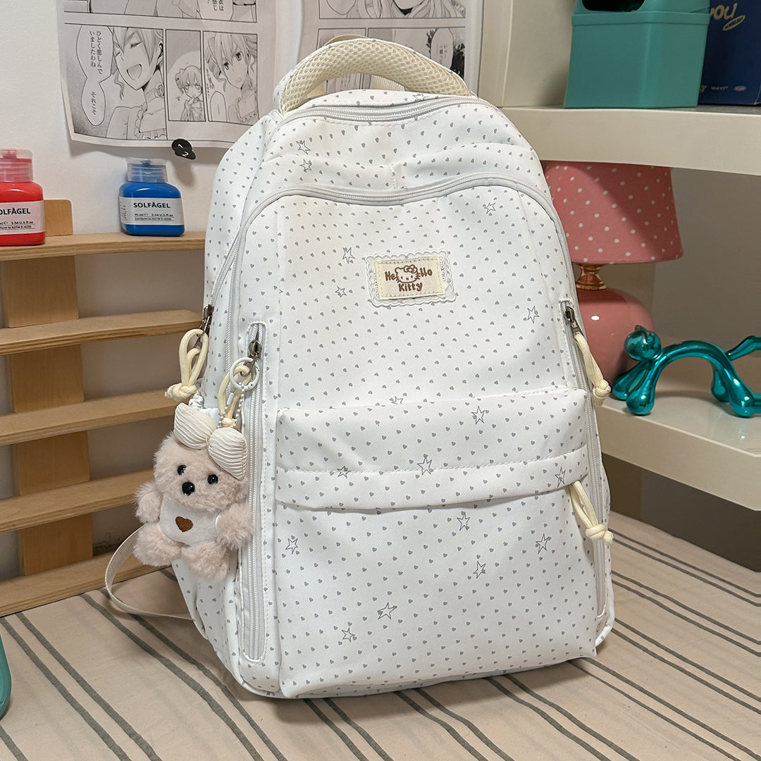 Cute Heart-Patterned Backpack Kalsten