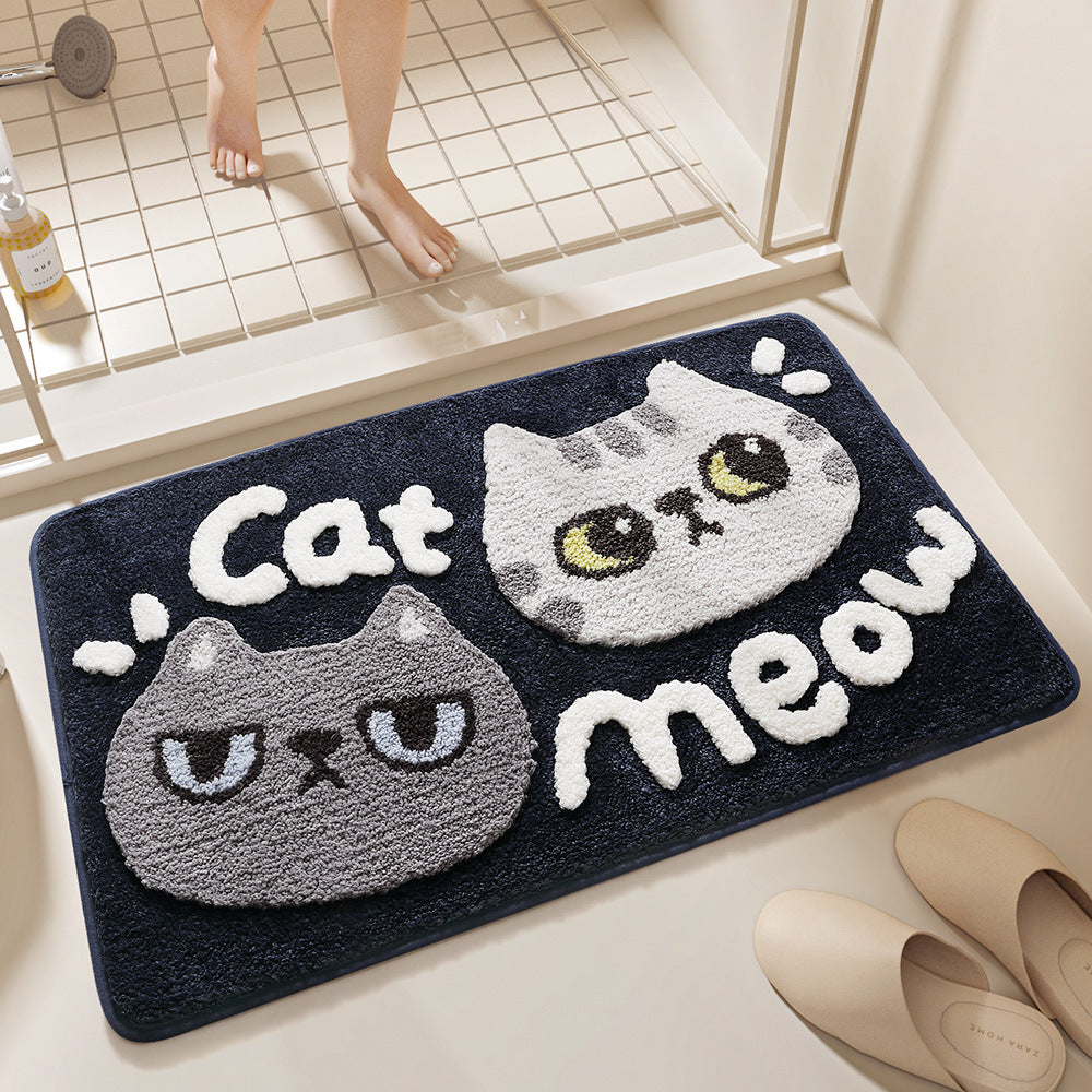 Plush Bunny-Themed Bath Mat Kalsten