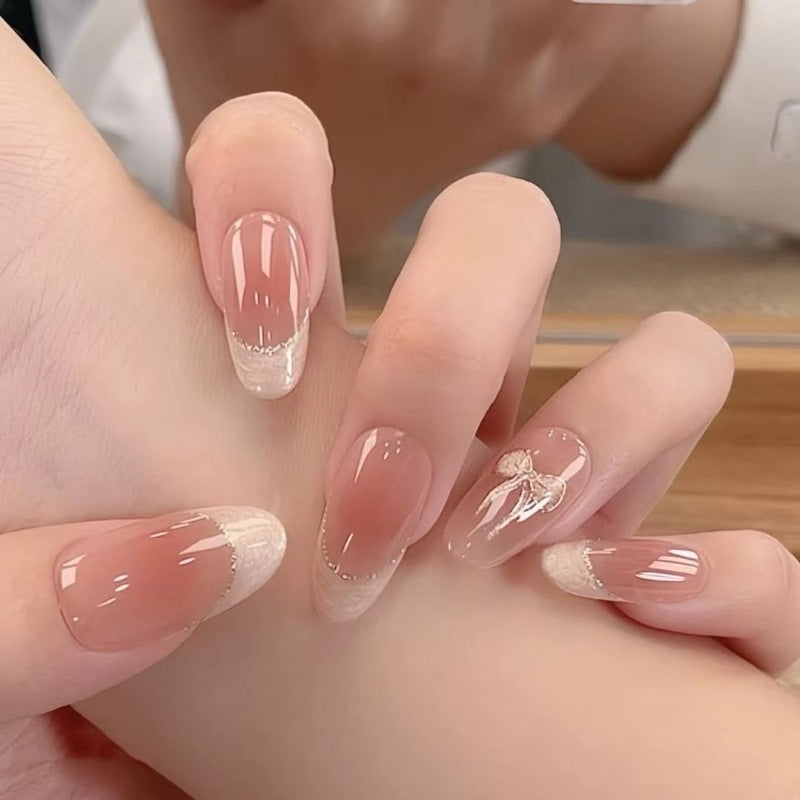 Elegant French Tip Acrylic Nail Extensions