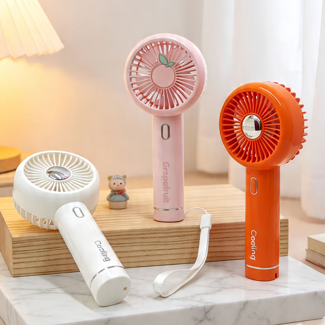 Women Portable Hand Fan with USB Charging Function and Innovative Design Kalsten