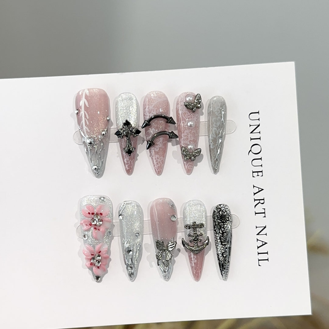 Decorative Press-On Nail Set
