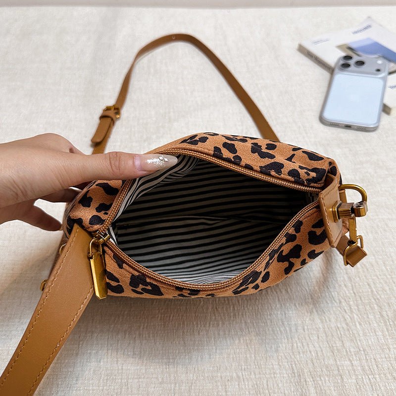 Suede Mini Bucket Handbag
