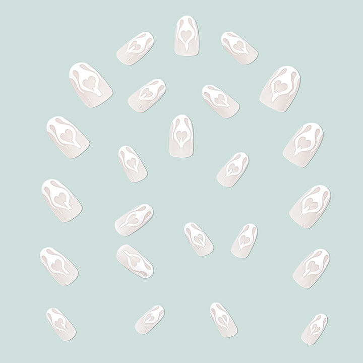 Creative nail art with heart design Kalsten