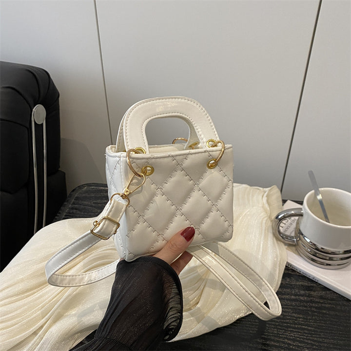 Quilted Patent Mini Satchel