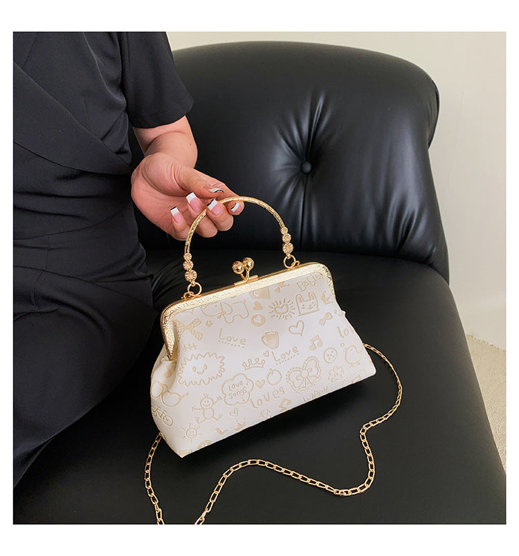 Whimsical Graphic Handbag