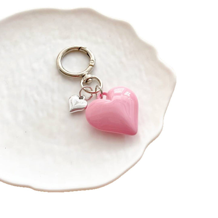 Heart-Shaped Charm Keychain kalsten
