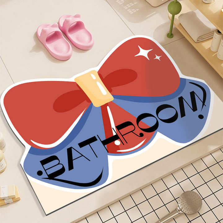 Cartoon-Themed Bath Area Rug
