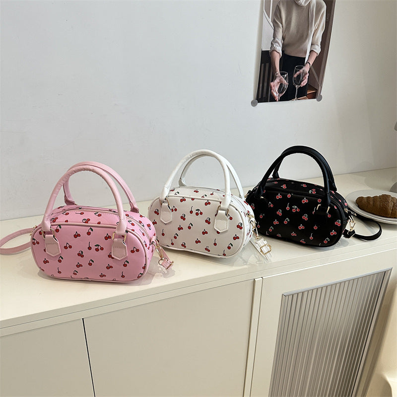 Playful Cherry Print Mini Handbag Kalsten