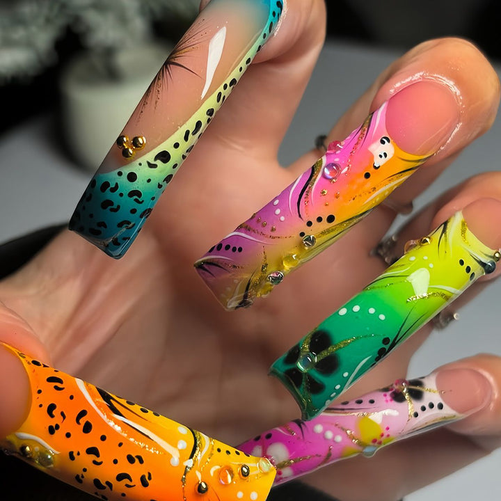 Artistic Long Nail Enhancements Kalsten