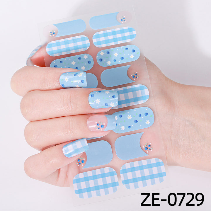 Elegant Glitter Accent Nail Wraps