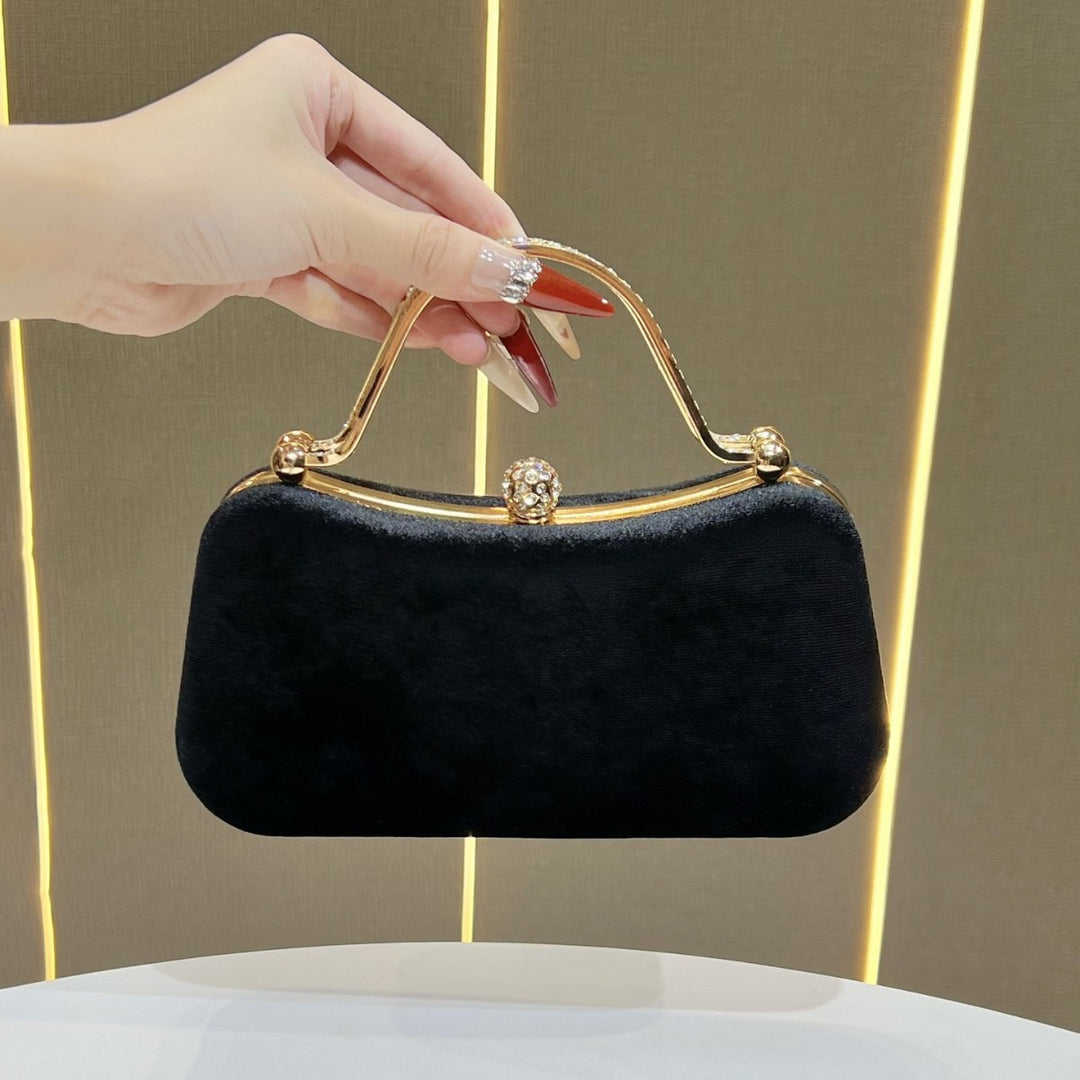 Vintage-Inspired Satin Evening Handbag