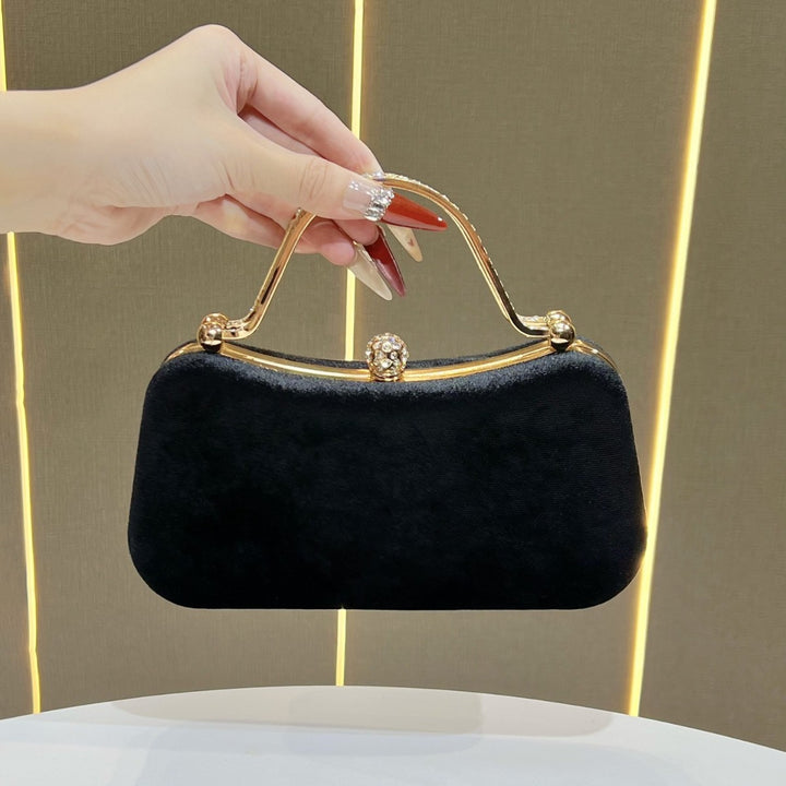 Vintage-Inspired Satin Evening Handbag