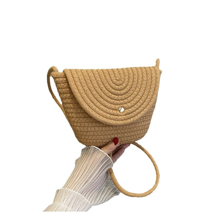 Hand-knotted mini bag with curved design Kalsten