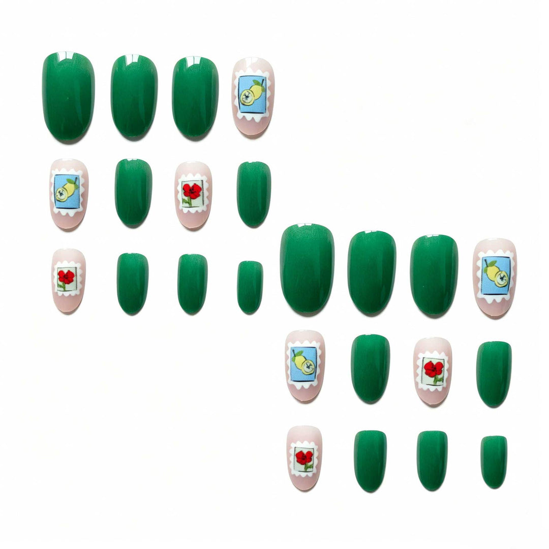 Playful Stamp-Inspired Nail Art Set