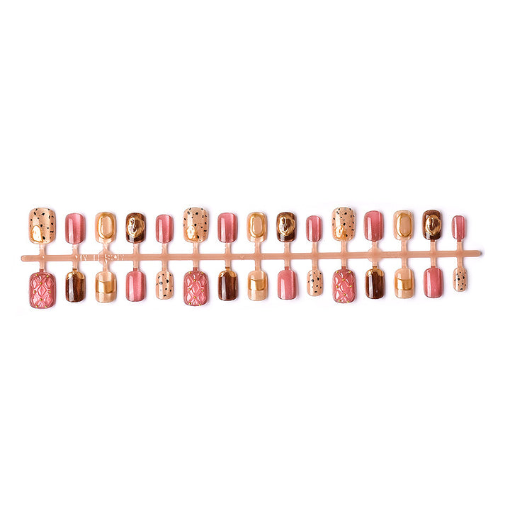 Artistic Textured Press-On Nail Set Kalsten