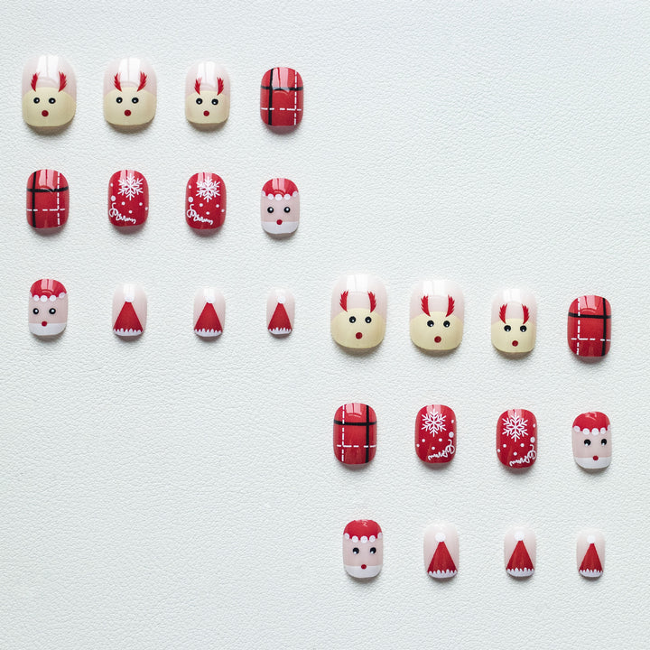 Festive Holiday-Themed Nail Art Kit