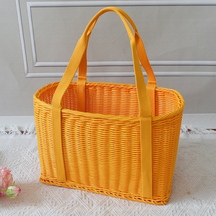Stylish Woven Market Tote Kalsten