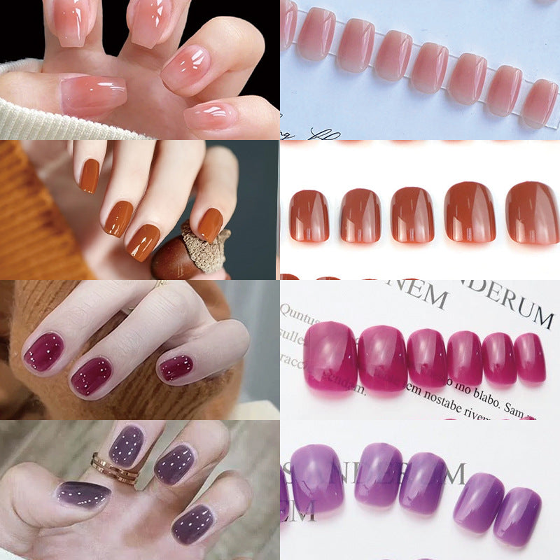 Chic Glossy Press-On Nail Set