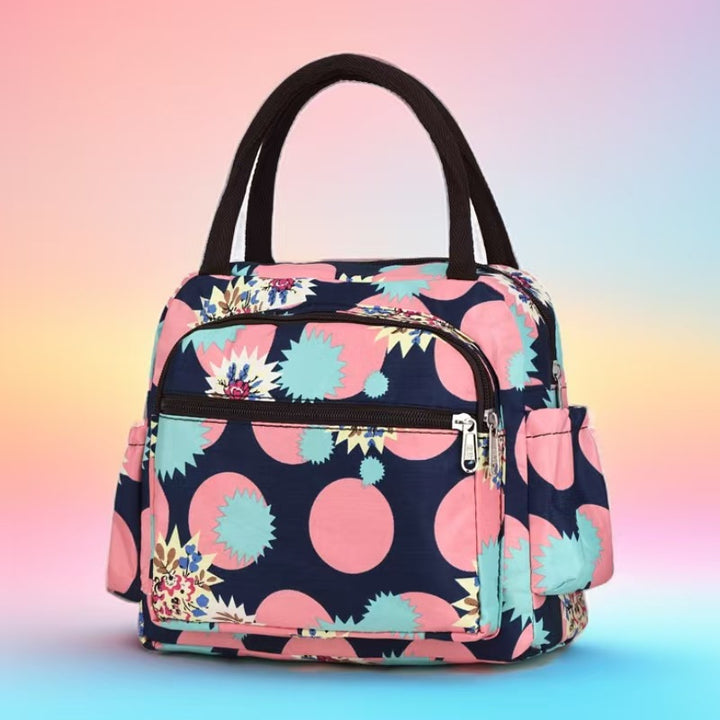 Insulated Cat Print Lunch Cooler Bag Kalsten