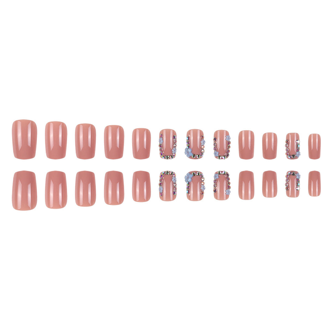 Decorative Floral Acrylic Press-On Nails Kalsten